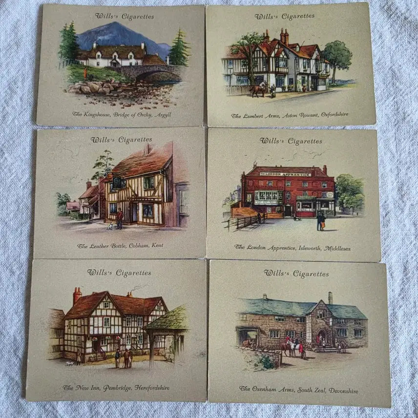 [BUNJANG] W.D. &amp; H.O. Wills Old Inns Series Vintage Cards / 영국빈티지카드 유럽빈티지카드 영국관광지 영국여인숙 영국유적지 찰스디킨스