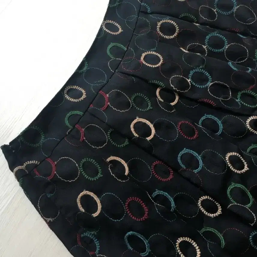 [BUNJANG] Vintage Black Patterned Skirt / jpn빈티지 패턴 검정치마