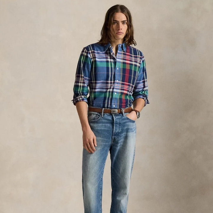 [BUNJANG] Polo Ralph Lauren Plaid Oxford Shirt / 폴로 클래식핏 플레드 옥스퍼드 셔츠 / L / XL