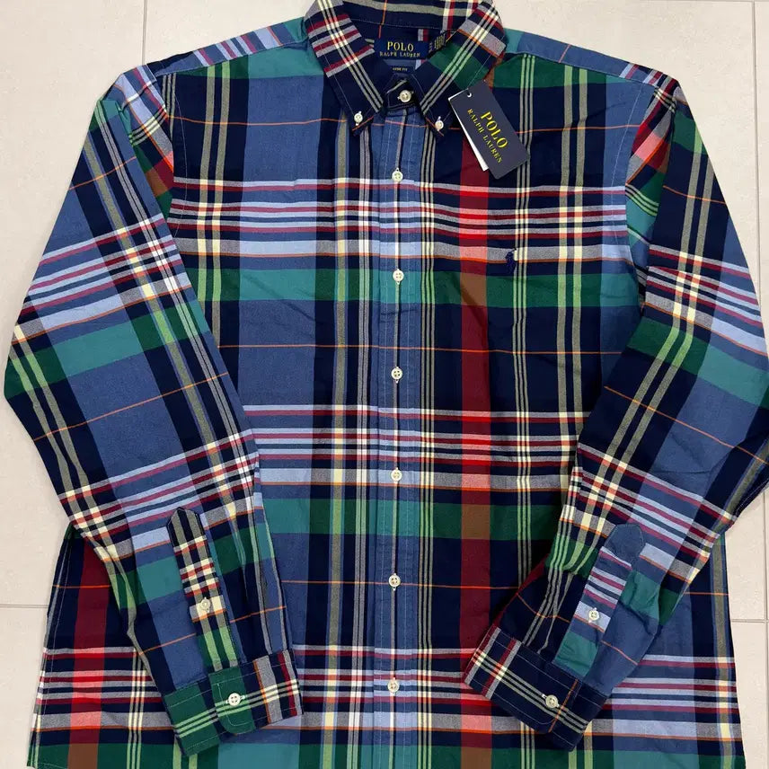 [BUNJANG] Polo Ralph Lauren Plaid Oxford Shirt / 폴로 클래식핏 플레드 옥스퍼드 셔츠 / L / XL