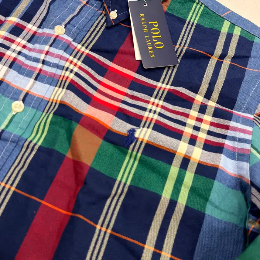 [BUNJANG] Polo Ralph Lauren Plaid Oxford Shirt / 폴로 클래식핏 플레드 옥스퍼드 셔츠 / L / XL