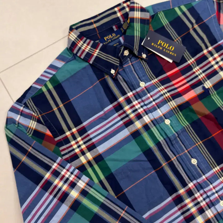 [BUNJANG] Polo Ralph Lauren Plaid Oxford Shirt / 폴로 클래식핏 플레드 옥스퍼드 셔츠 / L / XL