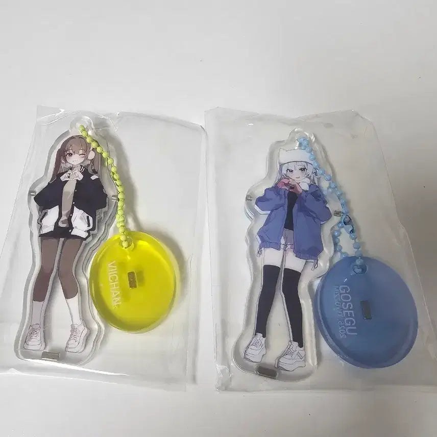 [BUNJANG] Isegye Idol Twoz Twoz Collaboration Keyring / 이세계아이돌 두찜 키링