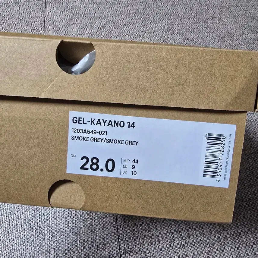 [BUNJANG] Asics Gel-Kayano 14 Smoke Grey Sneakers / (280) 아식스 젤카야노14 스모크그레이