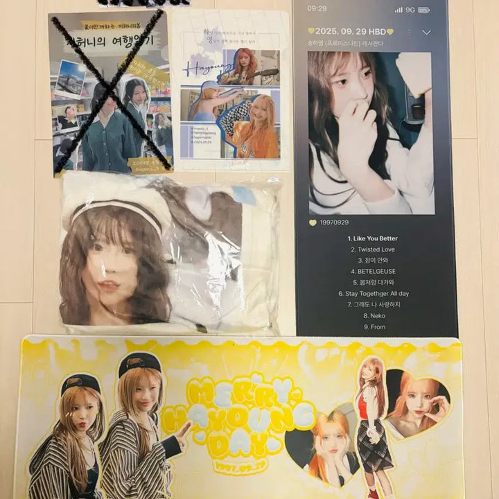 [SOLD OUT] 프로미스나인 하영 장패드, 담요 일괄 판매합니다