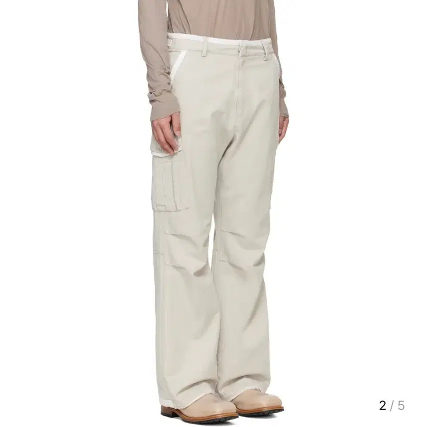 [BUNJANG] XS Exlim EP7 Beige Cargo Trousers / (xs) 엑슬림 ep7 09 트라우저 익스클루시브 베이지