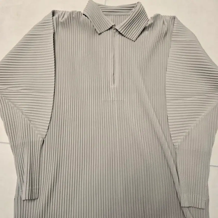 [BUNJANG] Homme Plissé Issey Miyake Half-Zip Long Sleeve T-Shirt / 옴므플리세 반집업