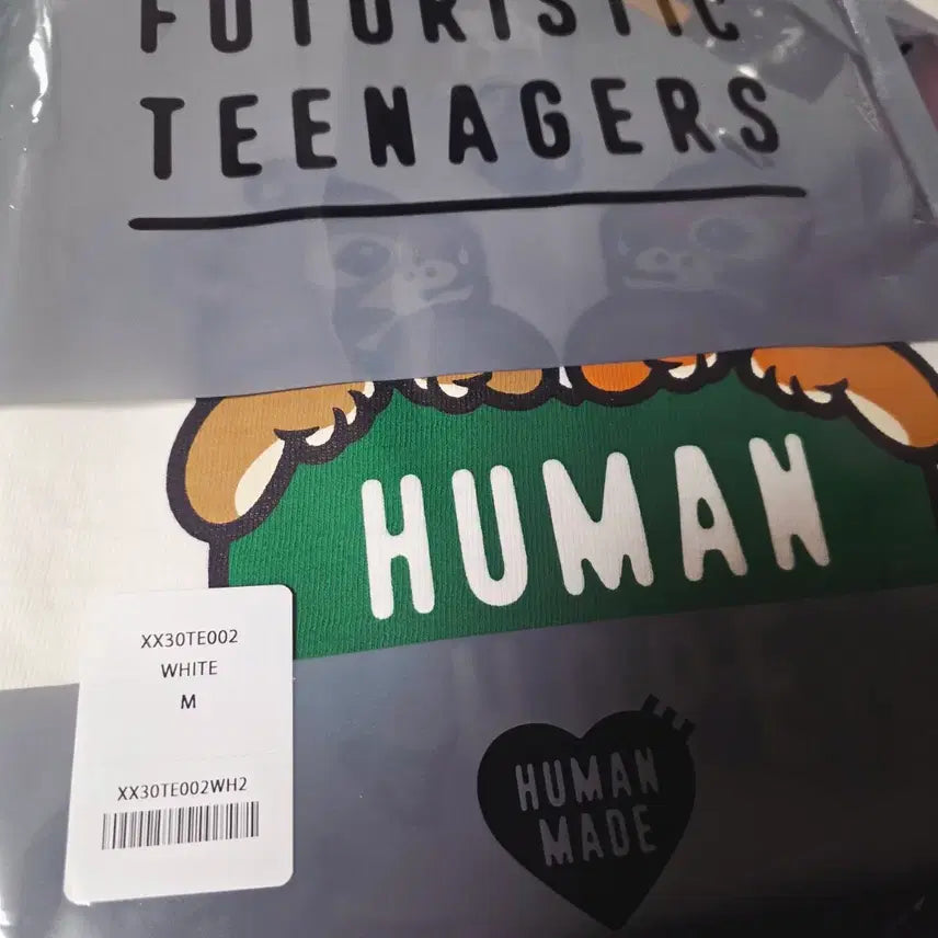 [BUNJANG] Human Made J-Hope Human Hope Graphic T-shirt / 미개봉) 방탄소년단 제이홉 휴먼메이드 티셔츠  화이트 S, M