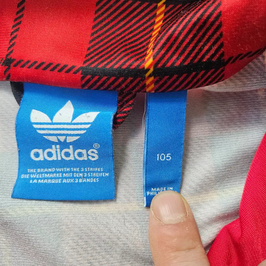 [BUNJANG] Adidas Firebird Tartan Check Track Top / 105 아디다스 파이어버드 타탄체크트랙탑 0326Y