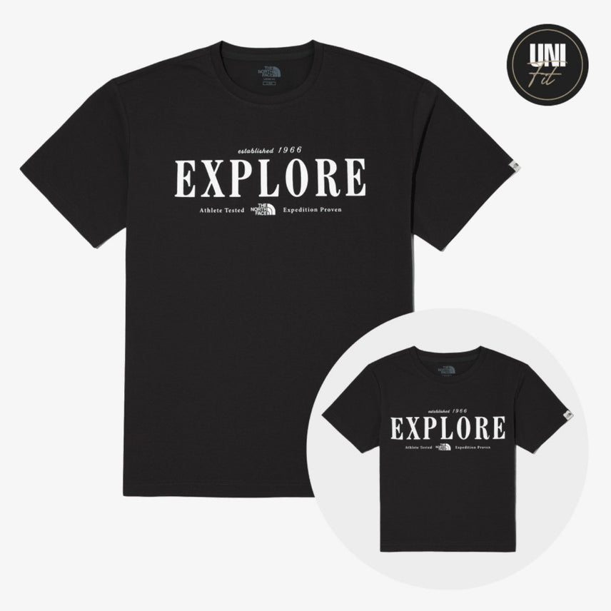 [BUNJANG] The North Face Explorer Black T-Shirt XL (New) / 새) 노스페이스 익스플로러 블랙 반팔 티셔츠 2XL 미개봉 새상품