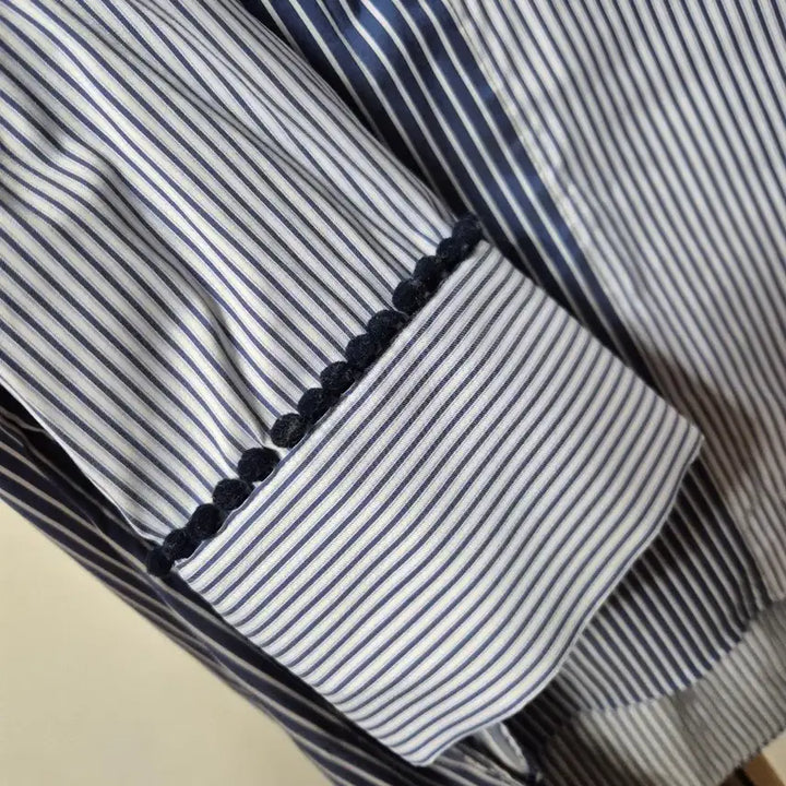 [BUNJANG] ZARA Striped Shirt / 자라 스트라이프 셔츠 블루/화이트