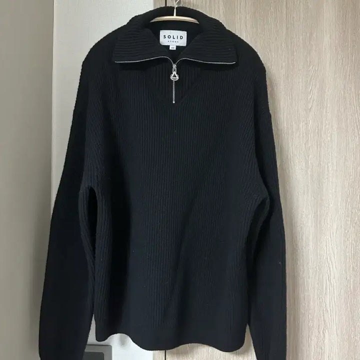 [BUNJANG] Solid Homme 22FW Half-Zip Knit Size 48 / 22fw 솔리드옴므 하프집업 니트 48사이즈 판매