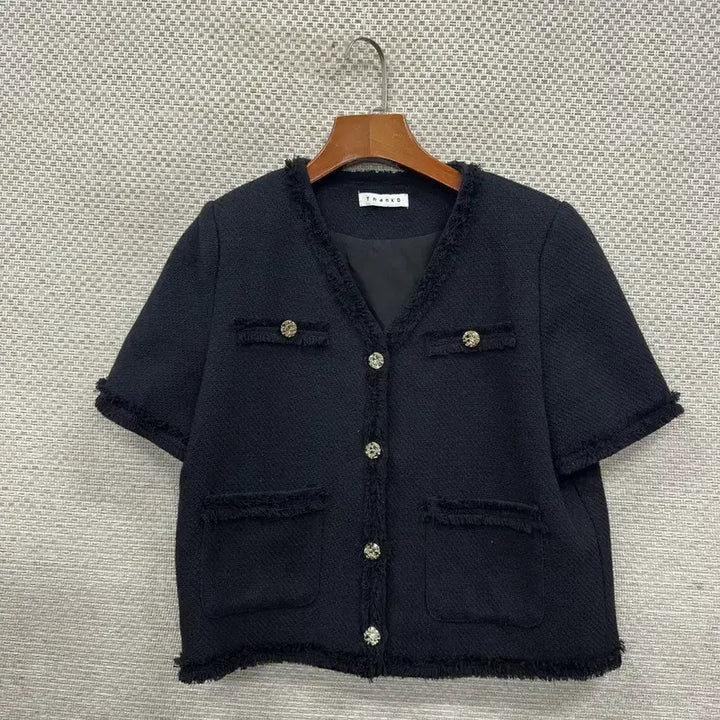 [BUNJANG] Vintage Cropped Tweed Jacket (90, M14747) / 빈티지 크롭 트위드 자켓 90 M14747