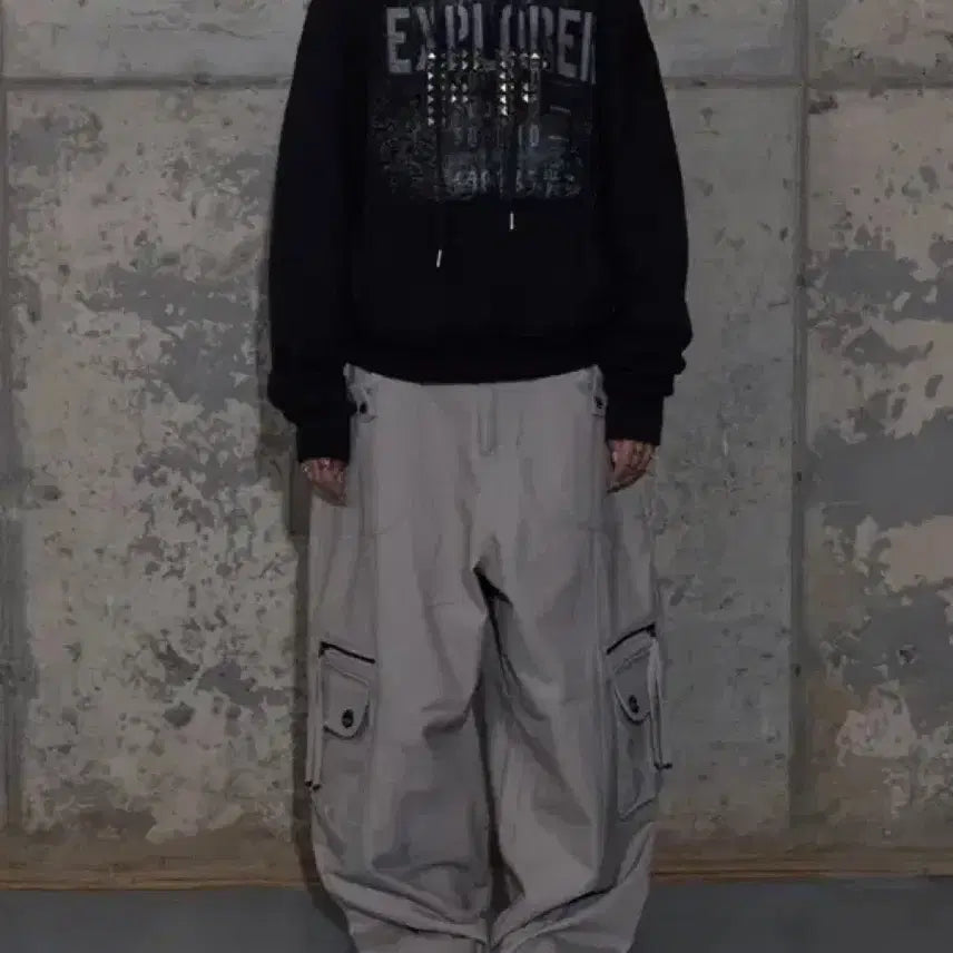 [BUNJANG] Fancy Club Cross Pocket Cargo Pants Pink Beige Size 1 / 팬시클럽 크로스 포켓 카고 팬츠 핑크 베이지 1사이즈