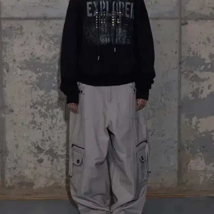[BUNJANG] Fancy Club Cross Pocket Cargo Pants Pink Beige Size 1 / 팬시클럽 크로스 포켓 카고 팬츠 핑크 베이지 1사이즈