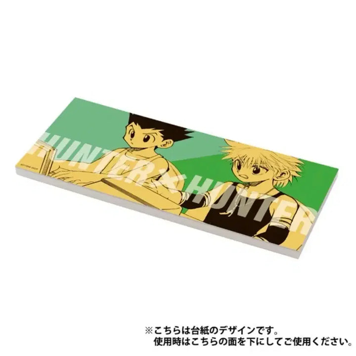 [BUNJANG] Hunter x Hunter Jump Shop Paper Pad Memo - Gon, Killua / 헌터헌터 점프샵 종이 패드 메모 메모지 곤 키르아 미개봉