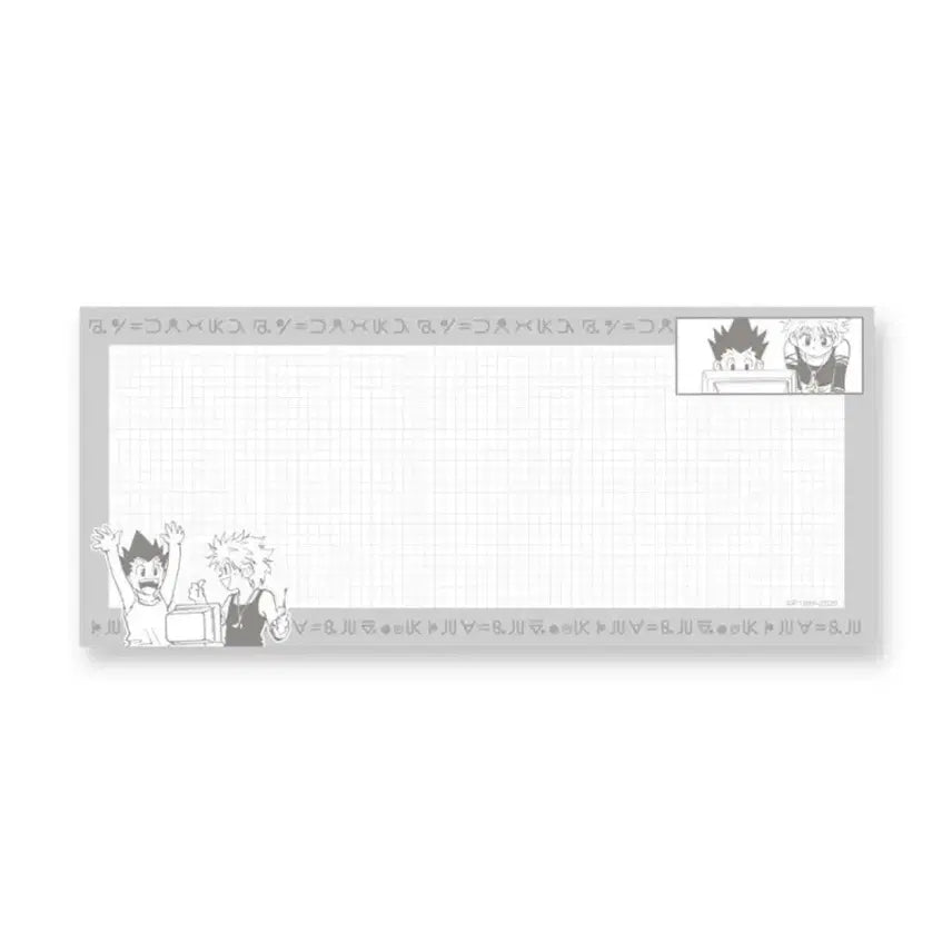 [BUNJANG] Hunter x Hunter Jump Shop Paper Pad Memo - Gon, Killua / 헌터헌터 점프샵 종이 패드 메모 메모지 곤 키르아 미개봉