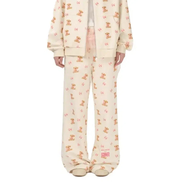 [BUNJANG] 13DE MARZO RONRON Bear All Over Sweatpants / 13DE MARZO x RONRON 콜라보 베어 올오버 스웨트팬츠