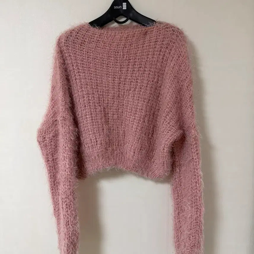 [BUNJANG] YeoriFit Pink Angora Knit Sweater / 여리핏 핑크 앙고라 니트
