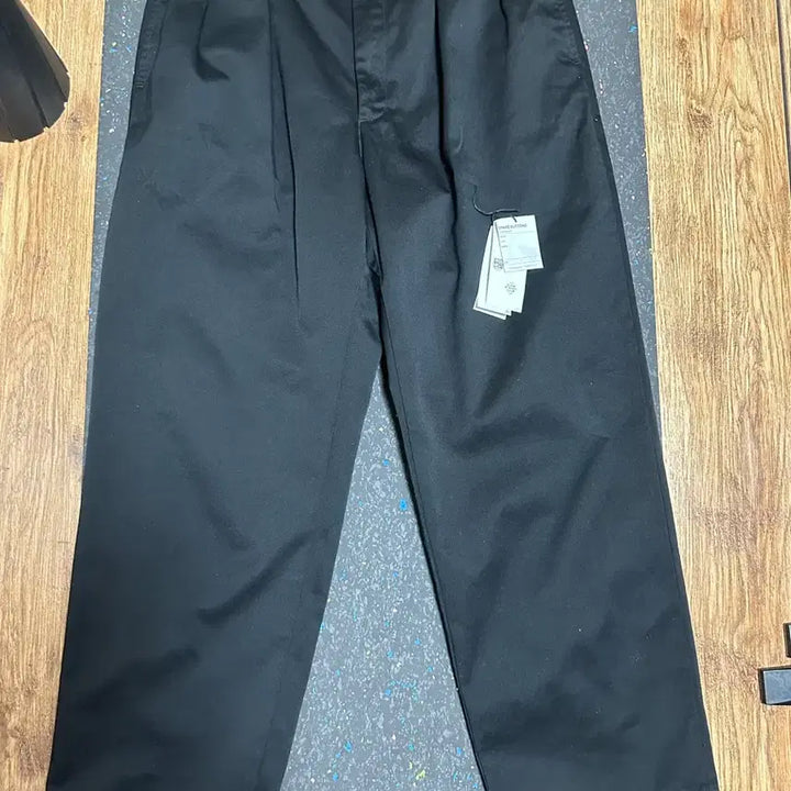 [BUNJANG] Nanamica Double Pleated Wide Chino Trousers / 나나미카 더블플리츠 와이드 치노 블랙 34