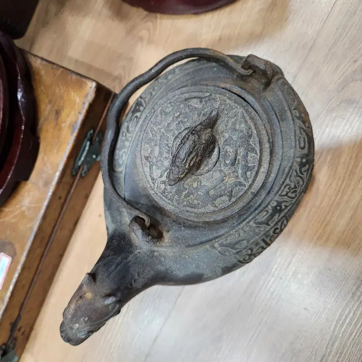 [BUNJANG] Iron Duck Decorative Teapot / 무쇠 오리 장식 주전자