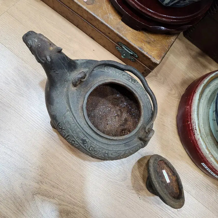 [BUNJANG] Iron Duck Decorative Teapot / 무쇠 오리 장식 주전자