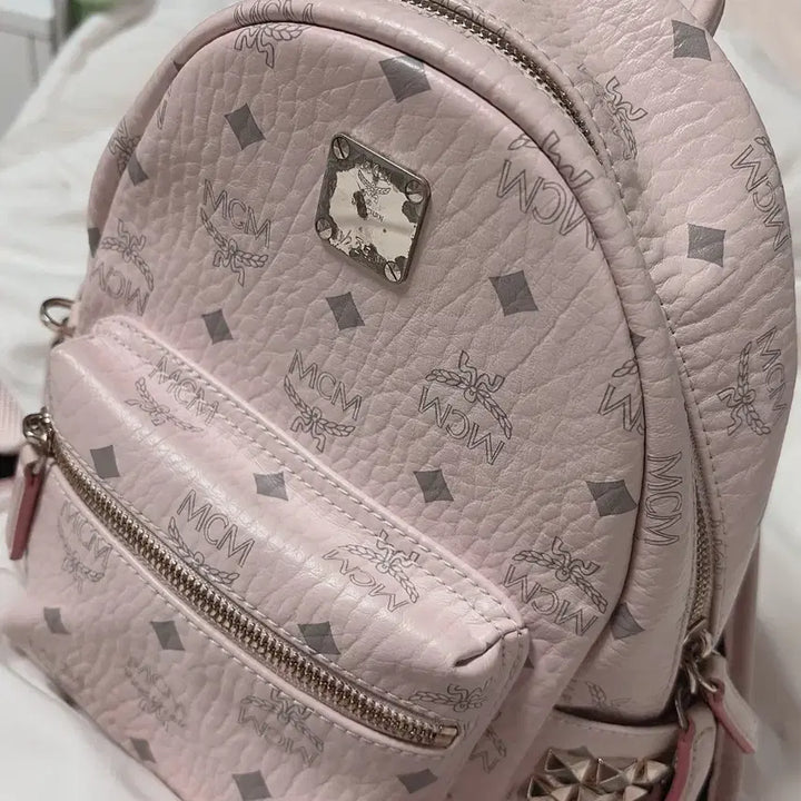 [SOLD OUT] 정품 MCM 백팩 파우더핑크 미니