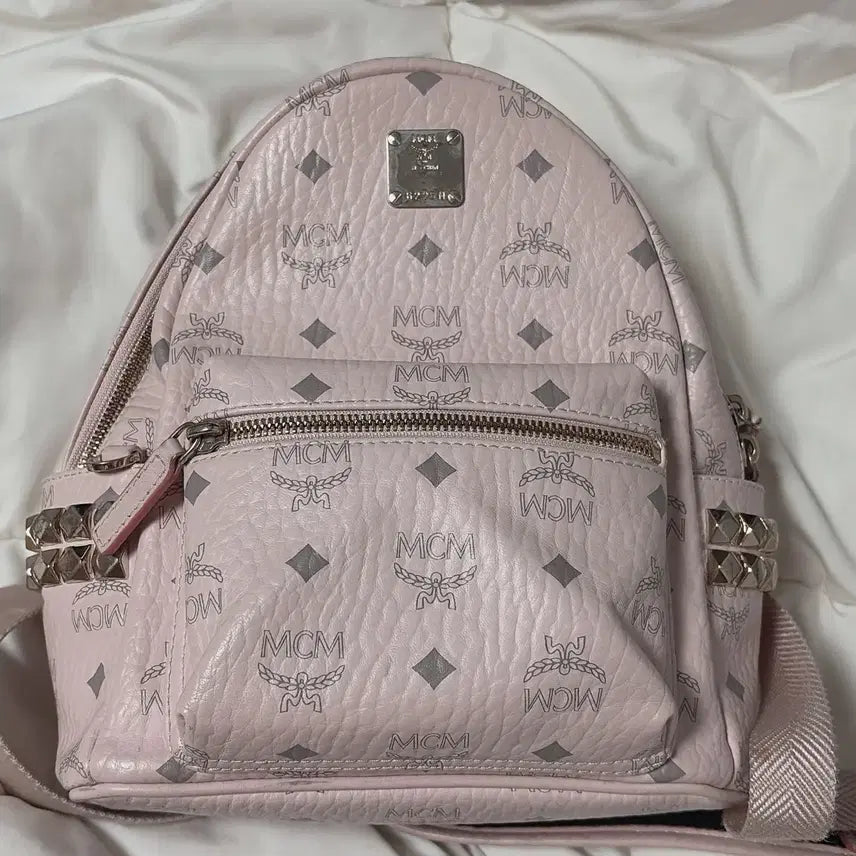 [SOLD OUT] 정품 MCM 백팩 파우더핑크 미니