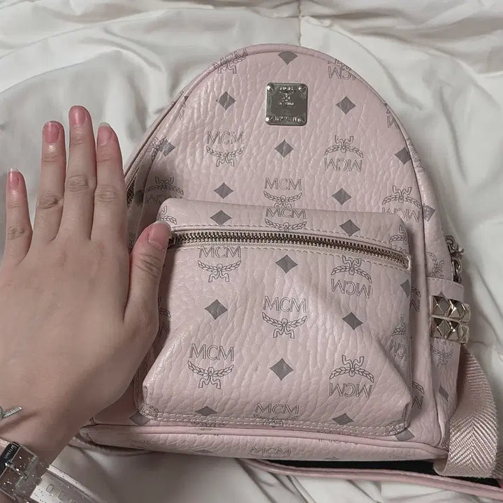 [SOLD OUT] 정품 MCM 백팩 파우더핑크 미니