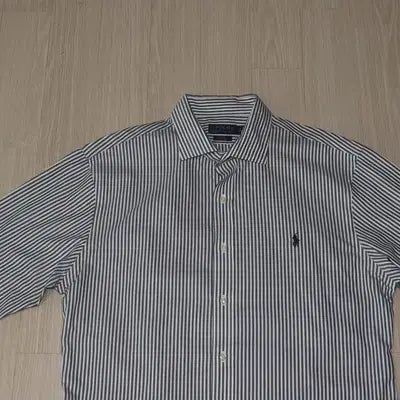 [BUNJANG] Polo Green Stripe Shirt / (105)A323. 폴로/연그린  스트라이프셔츠