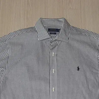 [BUNJANG] Polo Green Stripe Shirt / (105)A323. 폴로/연그린  스트라이프셔츠