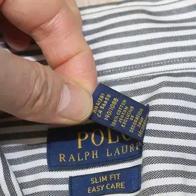 [BUNJANG] Polo Green Stripe Shirt / (105)A323. 폴로/연그린  스트라이프셔츠