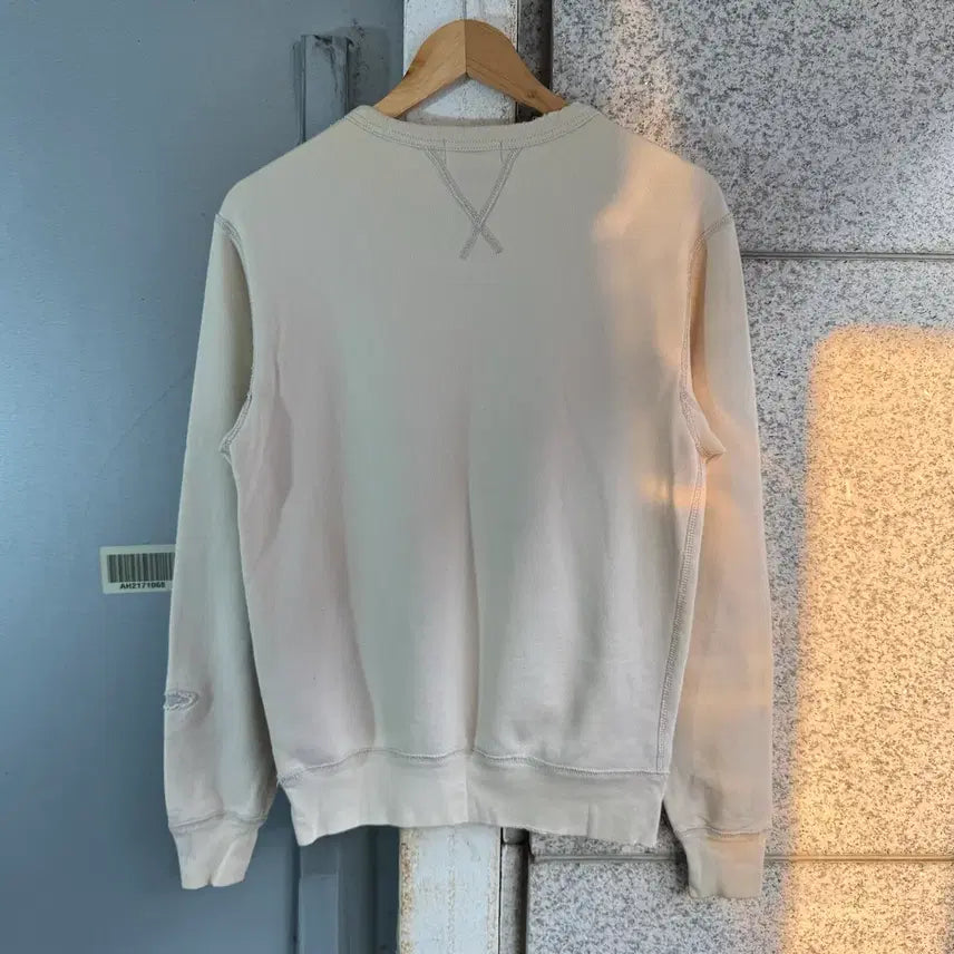 [BUNJANG] Polo Jeans Distressed Logo Sweatshirt / 폴로 진스 빈티지 디스트레스드 로고 맨투맨