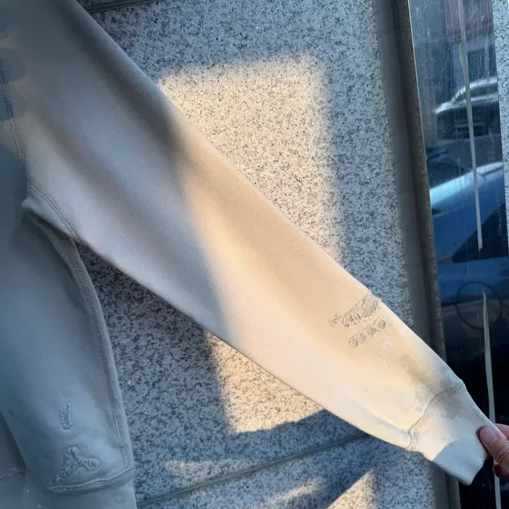 [BUNJANG] Polo Jeans Distressed Logo Sweatshirt / 폴로 진스 빈티지 디스트레스드 로고 맨투맨
