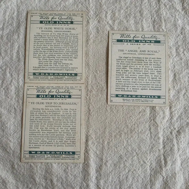 [BUNJANG] W.D. &amp; H.O. Wills Old Inns Vintage Cards / 영국빈티지카드 유럽빈티지카드 유럽엔틱 영국여인숙 영국유적지 영국관광지