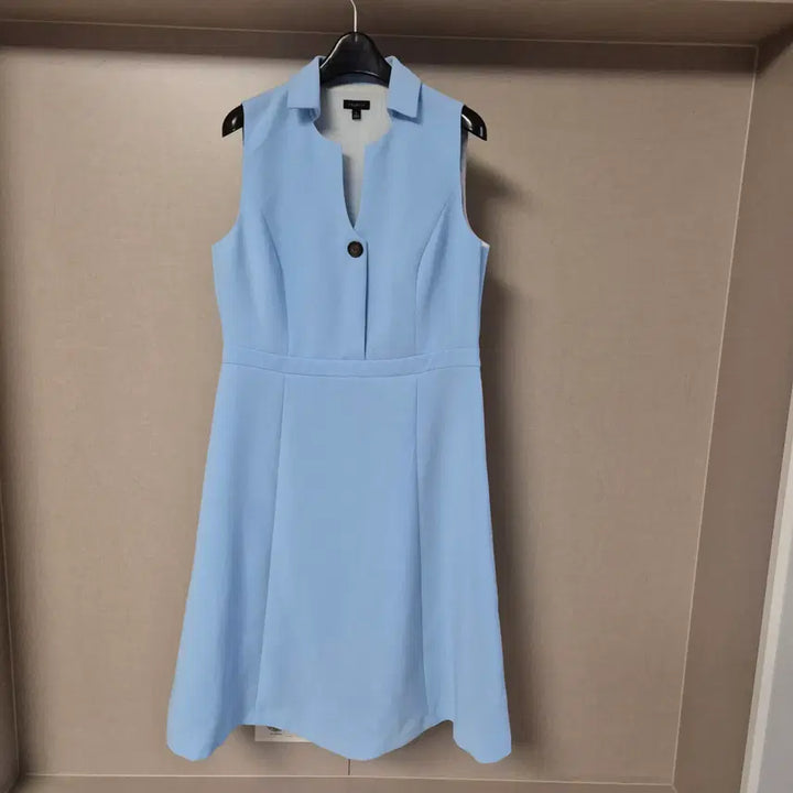 [BUNJANG] Talbots Midi Collar Dress Sky Blue / 8(M)Talbots 탈보트 카라 미디 원피스 드레스 하늘색