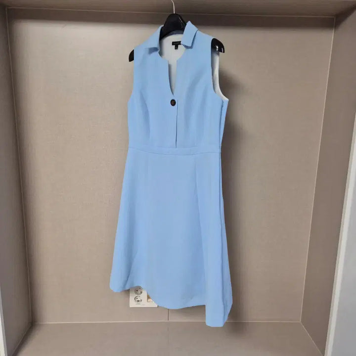 [BUNJANG] Talbots Midi Collar Dress Sky Blue / 8(M)Talbots 탈보트 카라 미디 원피스 드레스 하늘색