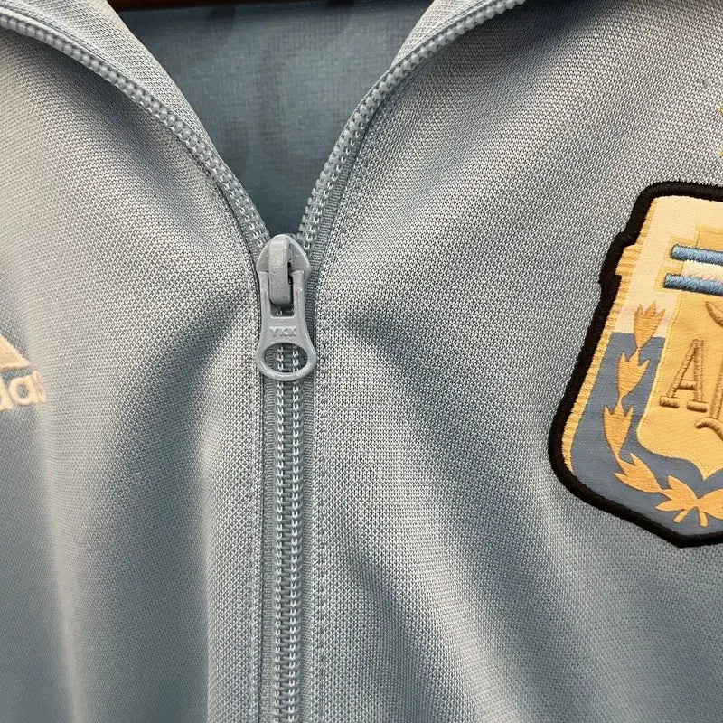 [BUNJANG] Adidas Argentina Messi Jersey Zip-up Jacket / 아디다스 희귀 아르헨티나 메시 져지 집업 100 C10301