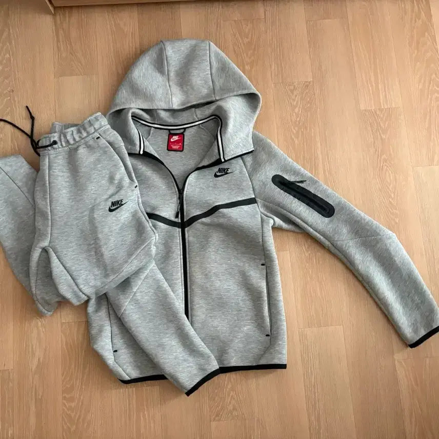 [BUNJANG] Nike Tech Fleece Hoodie Gray S / 나이키 테크팩 세트 그래이 S