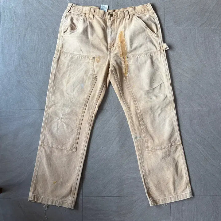 [BUNJANG] Carhartt Double Knee Pants / 칼하트 정품 브라운 더블니 팬츠 바지
