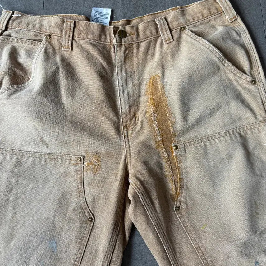 [BUNJANG] Carhartt Double Knee Pants / 칼하트 정품 브라운 더블니 팬츠 바지