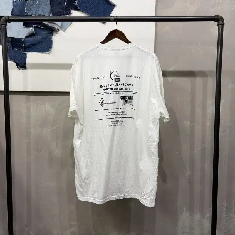 [BUNJANG] USA Relay for Life Vintage T-shirt / (110) 빈티지 USA 2012 Relay for Life 반팔 티