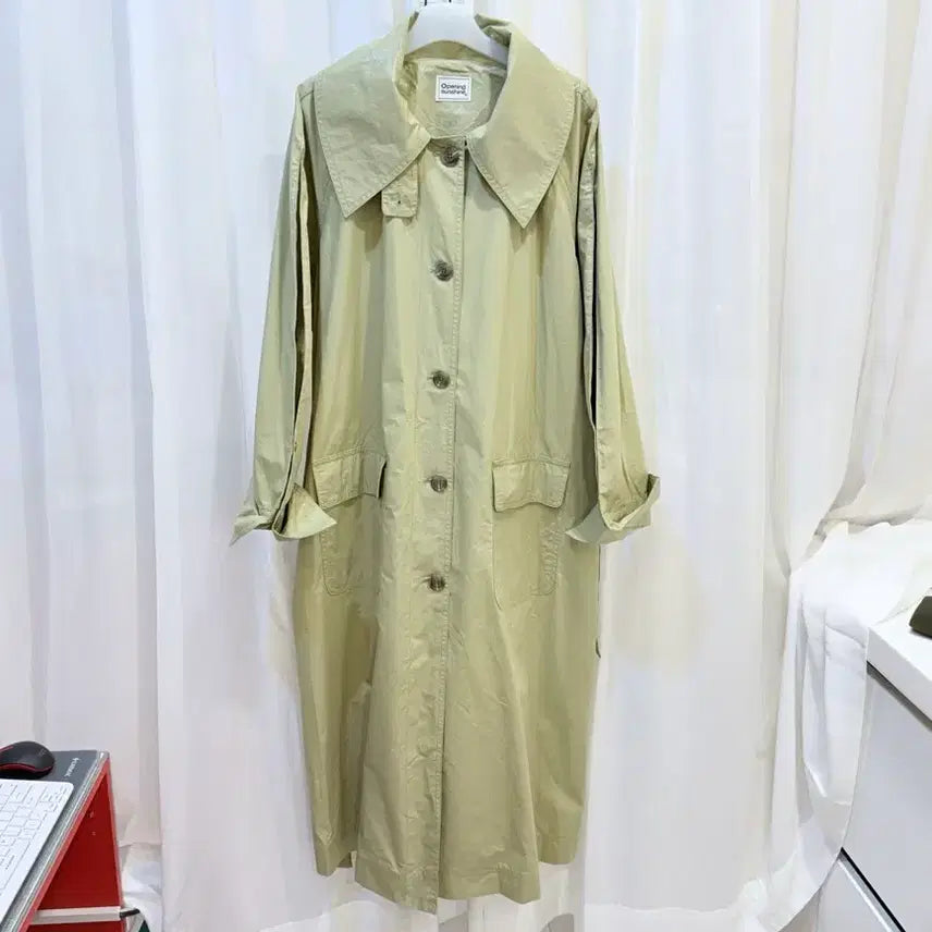 [BUNJANG] Opening Sunshine Olive Trench Coat / 오프닝선샤인 트렌치코트