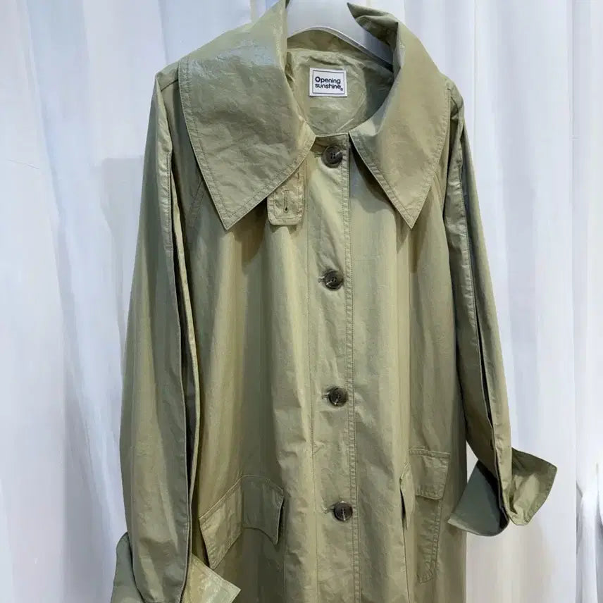 [BUNJANG] Opening Sunshine Olive Trench Coat / 오프닝선샤인 트렌치코트