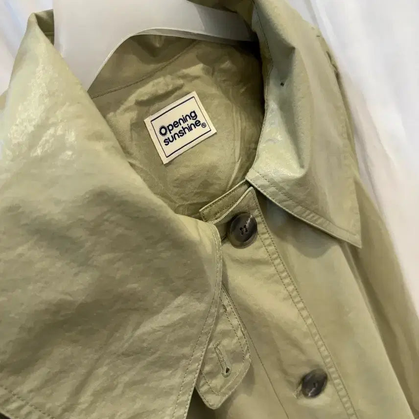 [BUNJANG] Opening Sunshine Olive Trench Coat / 오프닝선샤인 트렌치코트