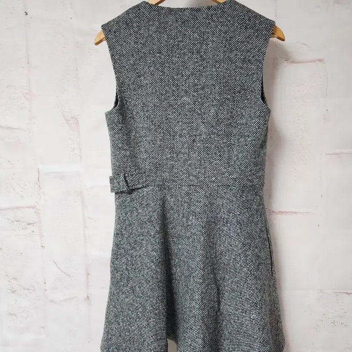 [BUNJANG] COS Tweed Mini Wrap Flare Dress / 코스 트위드 미니랩 스타일 플레어 원피스