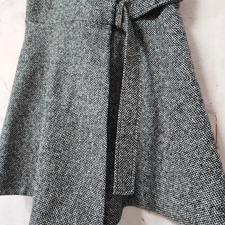 [BUNJANG] COS Tweed Mini Wrap Flare Dress / 코스 트위드 미니랩 스타일 플레어 원피스
