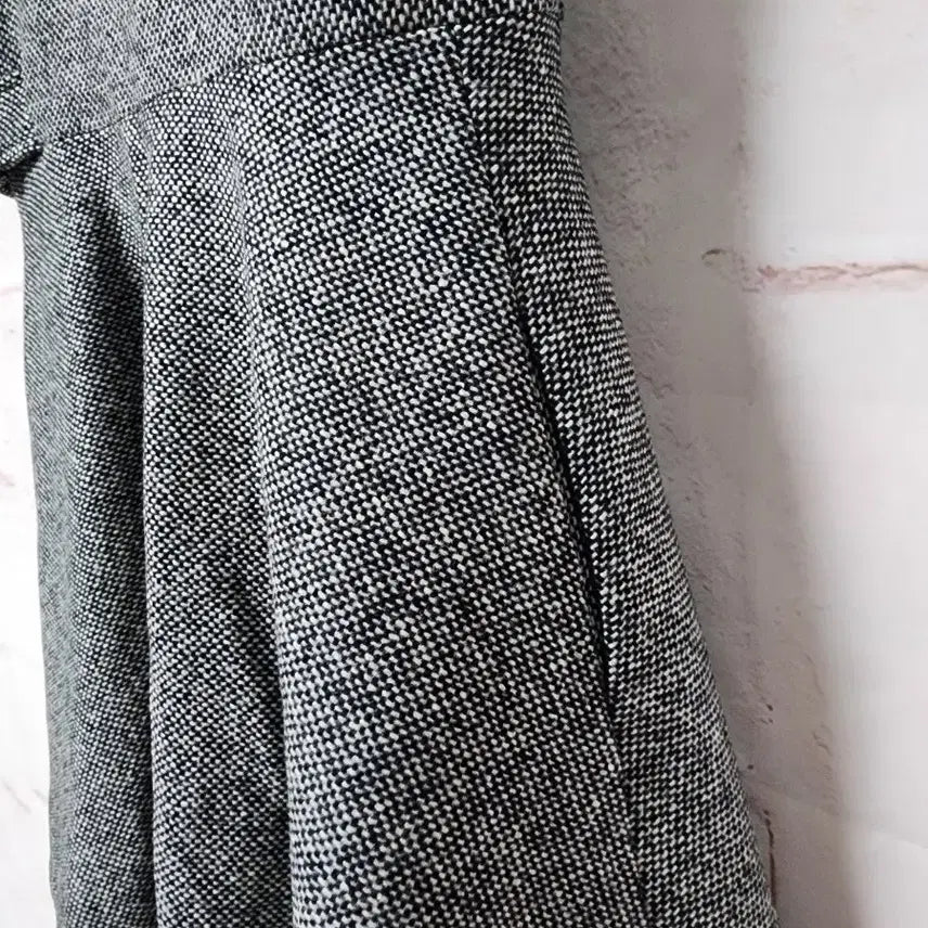 [BUNJANG] COS Tweed Mini Wrap Flare Dress / 코스 트위드 미니랩 스타일 플레어 원피스