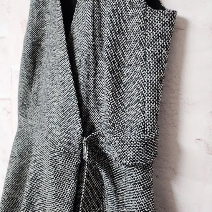 [BUNJANG] COS Tweed Mini Wrap Flare Dress / 코스 트위드 미니랩 스타일 플레어 원피스