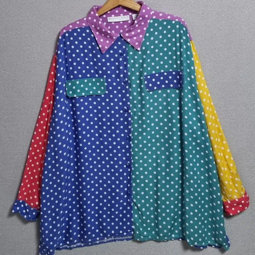 [BUNJANG] Katherine Dean Dot Multi-Color Shirt Women&